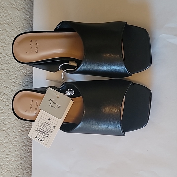 Women's Vira Mule Heels - New Day Black 6 1/2 - Picture 1 of 7